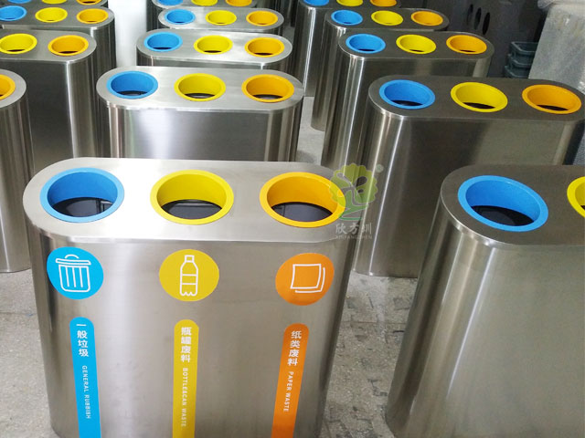 提升公共空間品質,深圳金屬垃圾桶助你一臂之力